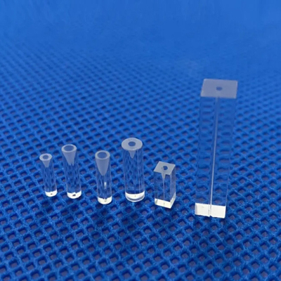 High Temperature Resistance Quartz Tubes Quartz Fiber Sleeves ID0.126mm With Horn Mouth At Ends