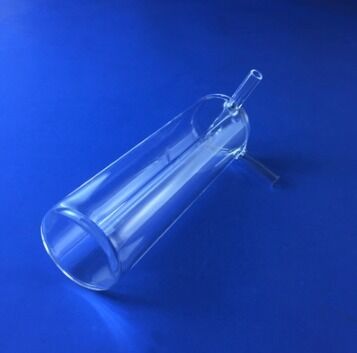 1100 °C Work Temperature Quartz Glass Fitting With Quartz Valves Long Lasting