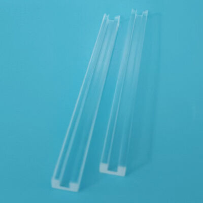 18+1 Rectangular Groove Fused Quartz Substrate 120x5x3.5mm Optical Component Carrier