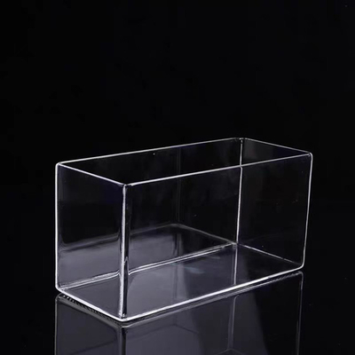 Custom Made Quartz Glass Rectangular Container Used As Plasma Reactors With Corrosive Liquids