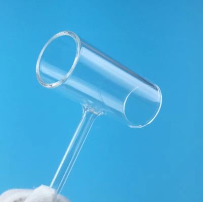 Wholesale Clear Quartz Glass Tee Pipe