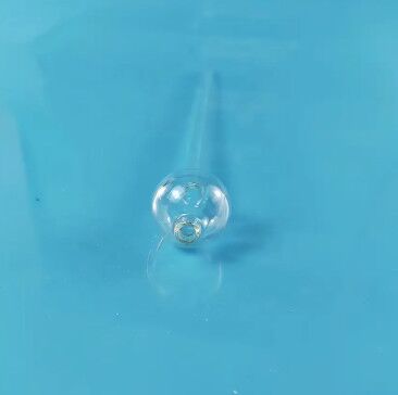 1100 Degrees Processing Temperature Quartz Glass Tube With Round End Transparent Clear Material