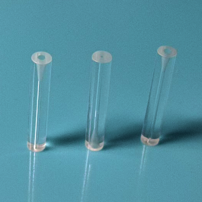2x0.25x12mm Flared End Quartz Glass Tube For Optical Fiber Protection