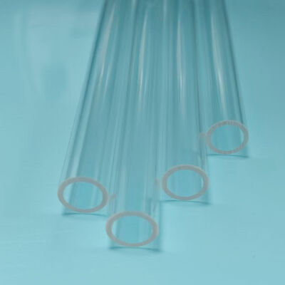Round Clear Fused Quartz Tubing OD 7mm ID 5.25mm Length 84mm Borosilicate 3.3 Laboratory