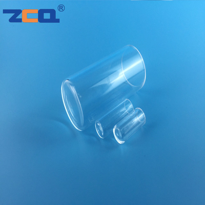 Transparent Quartz Capillary Tube One End Flat Sealed Quartz Glass Test Tube